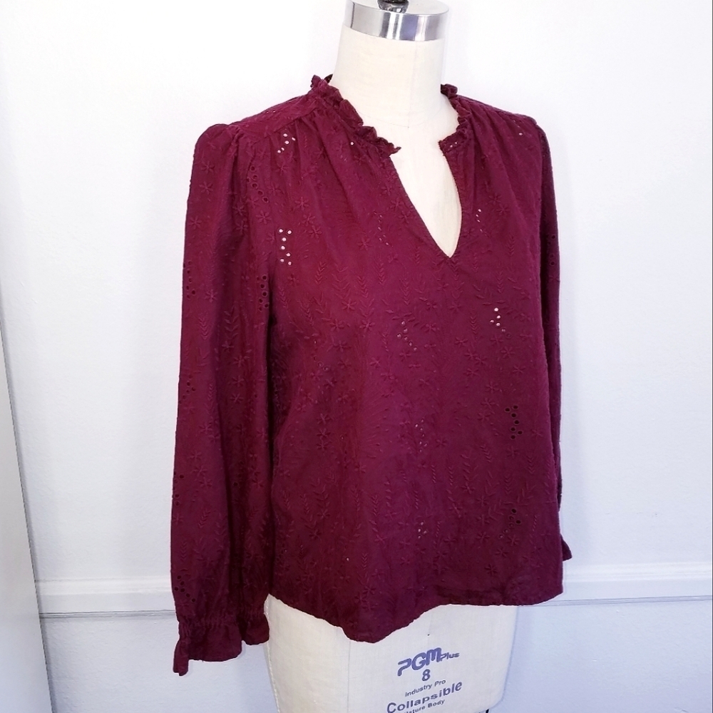 Madewell | Poplin Cotton Long Sleeve blouse size S - Picture 5 of 13
